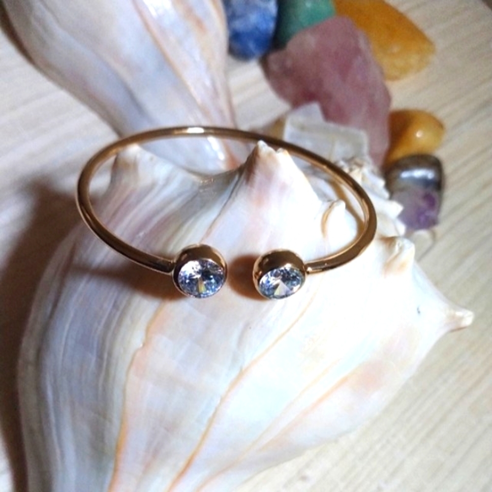 Gold Torque Bangle